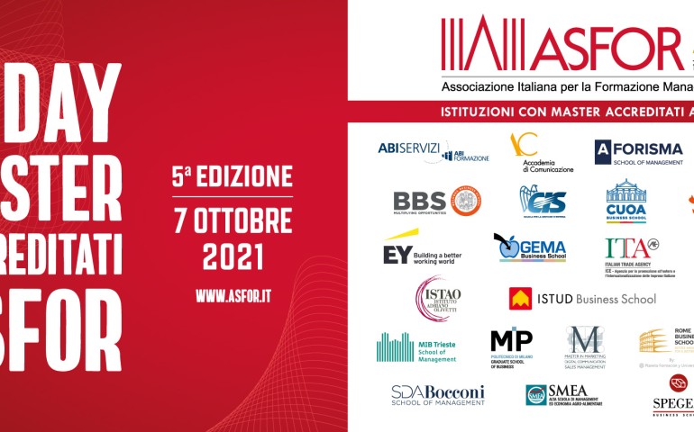 Consegna dei diplomi Master in occasione del D-Day dei Master Accreditati ASFOR